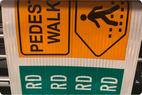 Commercial Pedestrian Walking Signs
