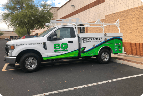 SG Mechanical Air Truck Wrap