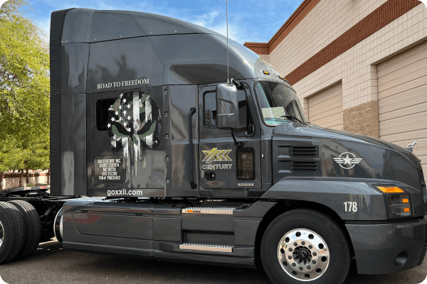 XXII Century Transfer Truck Wrap
